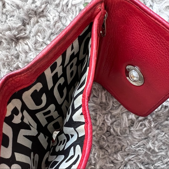 Marc by Marc Jacobs Red Leather Wallet - Picture 6 of 6